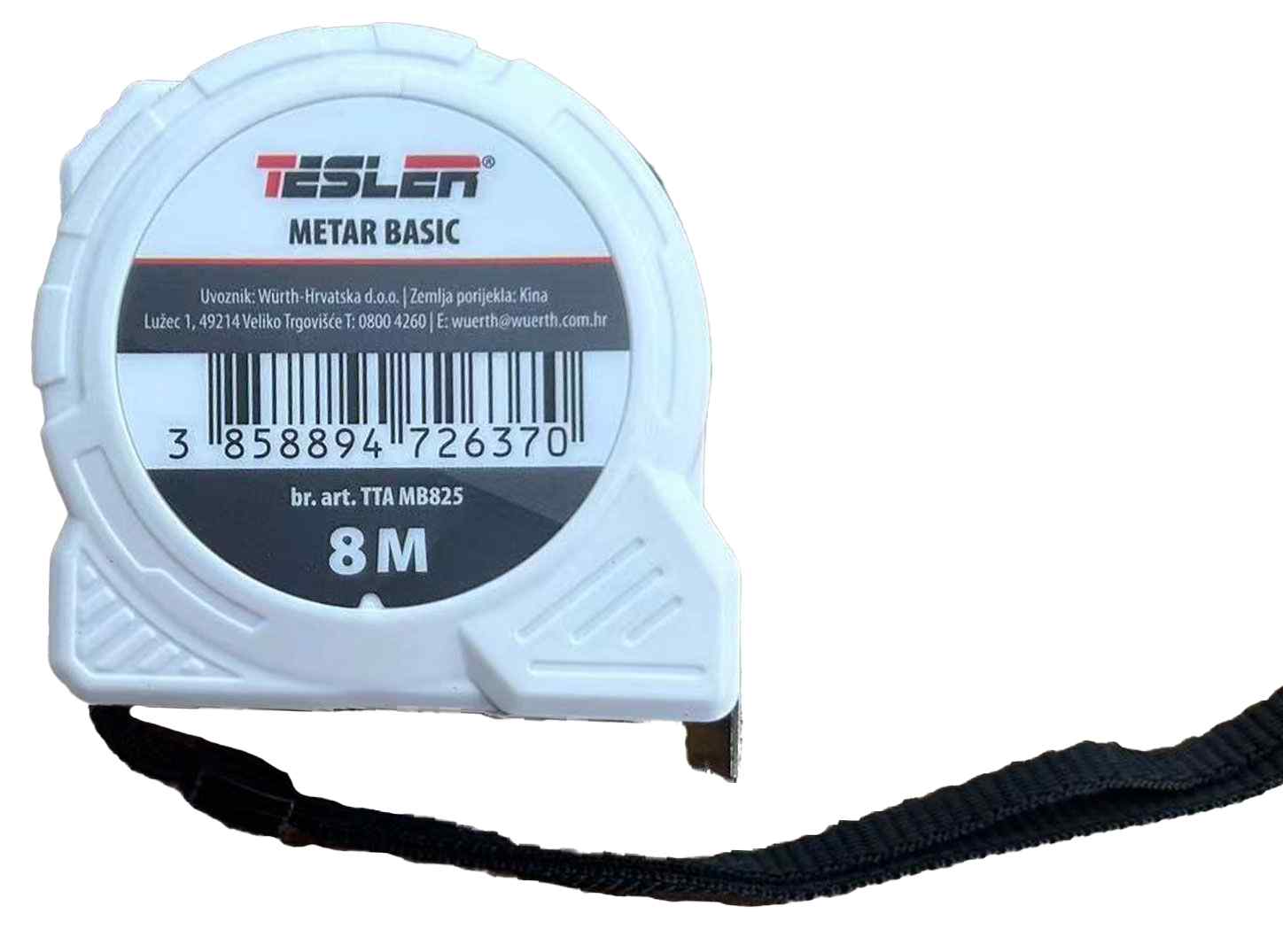 Metër xhepi-TESLER-BASIC-8m